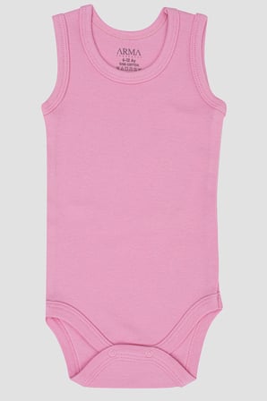 %100 Organik Pamuklu Bebek Atlet Çıtçıtlı Zıbın Body 5'li Paket
