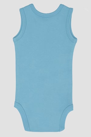 %100 Organik Pamuklu Bebek Atlet Çıtçıtlı Zıbın Body 5'li Paket