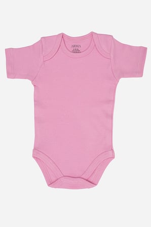 %100 Organik Pamuklu Kısa Kollu Bebek Body 5'li Paket