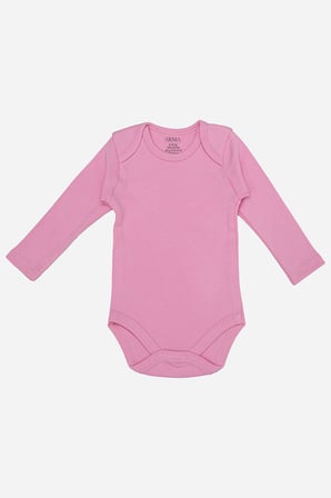 %100 Organik Pamuklu Uzun Kollu Bebek Body 5'li Paket