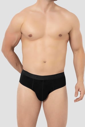 Erkek Bambu Slip Külot Düz 3'lü Paket