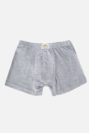 Erkek Çocuk Düz Pamuklu Likralı Boxer 6'lı Paket