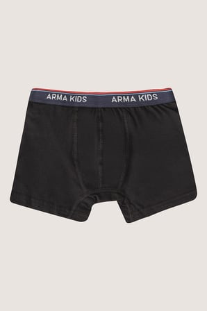 Erkek Çocuk Boxer Düz Renkli 3'lü Paket Pamuklu Likralı İç Çamaşırı
