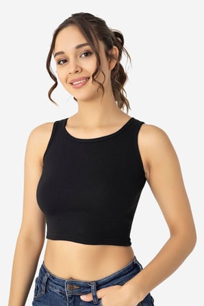 Kadın Pamuklu Kaşkorse Halter Yaka Kalın Askılı Crop Beyaz Siyah Gri 3'lü Paket