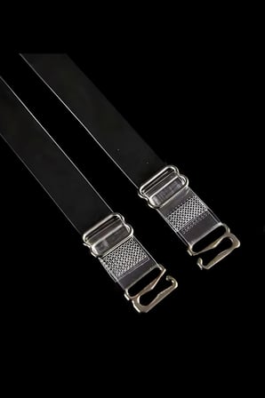 3 Çift Metal Uçlu Şeffaf Sütyen Askısı Ayarlanabilir Kaymaz
