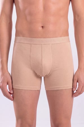 Görünmez Boxer Erkek Ten Rengi İç Göstermeyen Boxer 3'lü Paket Pamuklu Likralı Esnek Kumaş