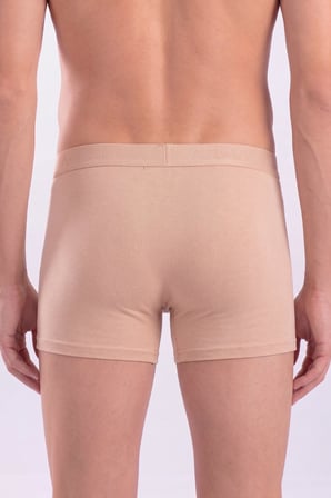 Görünmez Boxer Erkek Ten Rengi İç Göstermeyen Boxer 3'lü Paket Pamuklu Likralı Esnek Kumaş