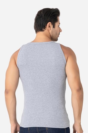 Erkek Fitilli Atlet Pamuklu Likralı Kaşkorse Halter Yaka Slim Fit Atlet