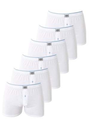 6'lı Paket Erkek Penye Havlu Bel Boxer %100 Pamuk