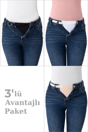 Hamile Pantolon Bel Genişletici – Kadın Pantolon Genişletici, Sağ Düğme Uyumlu, Ayarlanabilir Aparat