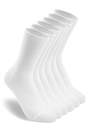6'lı Unisex Pamuklu Düz Tenis Çorap Seti Soket Boy