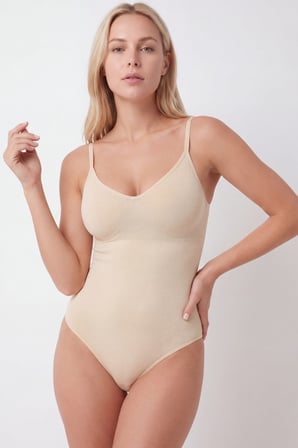 Kadın Toparlayıcı Çıtçıtlı Body Zıbın Korse