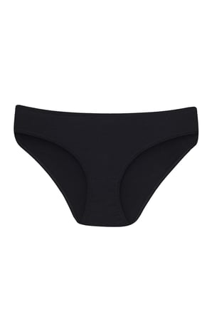 Kız Çocuk Külot Siyah %100 Pamuklu 6'lı Paket