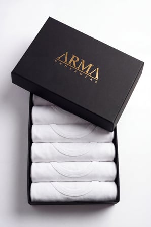 Erkek Premium %100 Pamuk Atlet 6'lı Özel Hediye Kutulu Damat Bohçası Çeyiz Seti