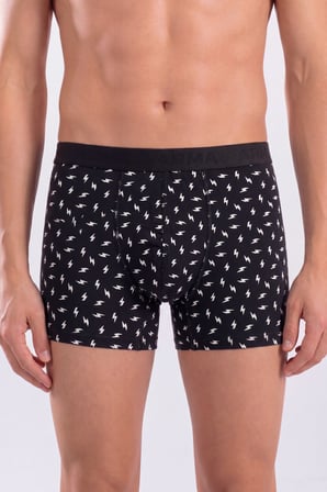 6'lı Paket Erkek Desenli Boxer Pamuklu Likralı Esnek Kumaş