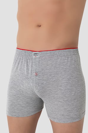 3'lü Paket Erkek Büyük Beden Boxer %100 Pamuklu Penye Geniş Kalıp Battal Boy İç Çamaşırı