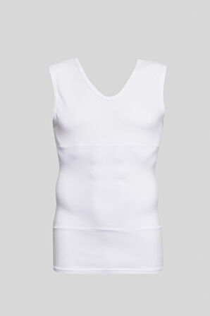 Erkek Beyaz Beyaz Korse Atlet