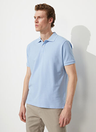 Altınyıldız Classics Açık Mavi Erkek Polo T-Shirt 4A9000000001