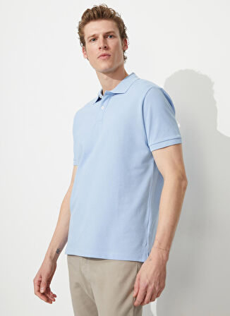 Altınyıldız Classics Açık Mavi Erkek Polo T-Shirt 4A9000000001