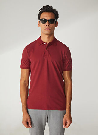 Altınyıldız Classics Polo Yaka Bordo Erkek T-Shirt 4A9000000001