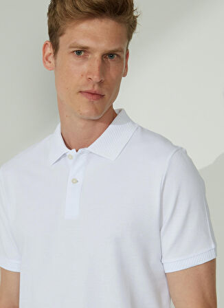 Altınyıldız Classics Polo Yaka Beyaz Erkek T-Shirt 4A9000000001
