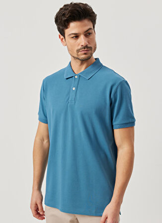 Altınyıldız Classics Gökmavi Erkek Polo T-Shirt 4A9000000001
