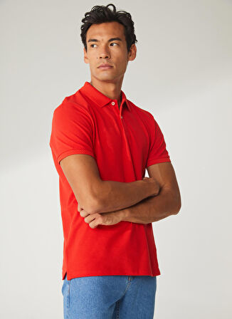 Altınyıldız Classics Nar Çiçeği Erkek Polo T-Shirt 4A9000000001