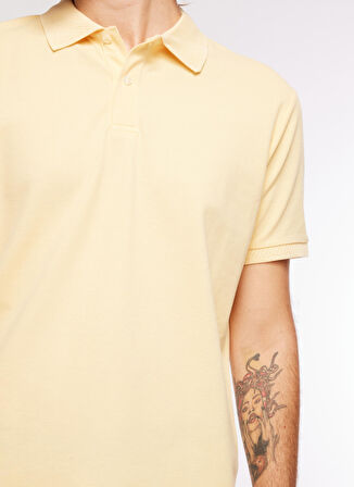Altınyıldız Classics Polo Yaka Sarı Erkek T-Shirt 4A9000000001