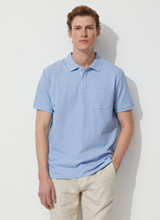 Altınyıldız Classics Açık Mavi Erkek Polo T-Shirt 4A9000000002