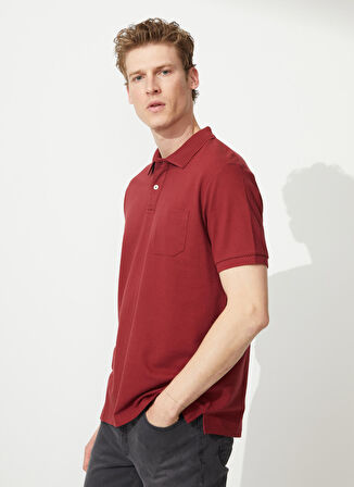Altınyıldız Classics Polo Yaka Bordo Erkek T-Shirt 4A9000000002