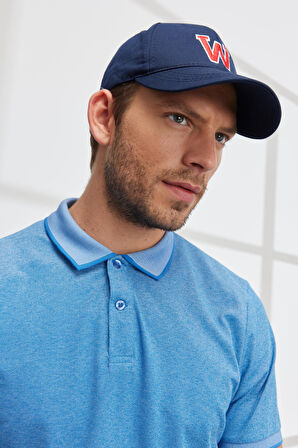 Slim Fit Dar Kesim Polo Yaka Kısa Kollu Basic Tişört