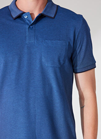 Altınyıldız Classics Lacivert Melanj Erkek Polo T-Shirt 4A9000000004