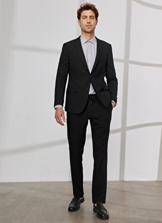 Normal Bel Slim Fit Siyah Erkek Takım Elbise 4A3023200017