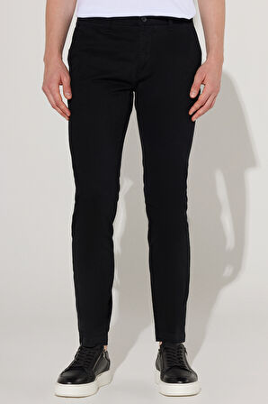 Slim Fit Dar Kesim Pamuklu Esnek Yan Cep Rahat Chino Pantolon
