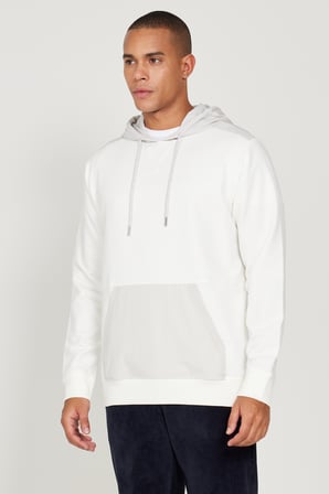 Standart Fit Normal Kesim Kapüşonlu Cepli Sweatshirt