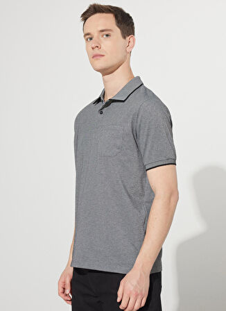 Altınyıldız Classics Siyah - Beyaz Erkek Polo T-Shirt 4A9000000004