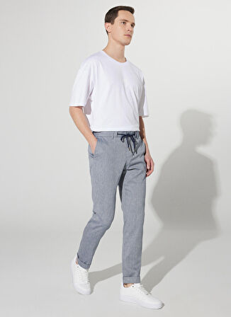Altınyıldız Classics Normal Bel Dar Paça Slim Fit Lacivert Erkek Pantolon 4A0123200053