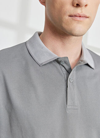Altınyıldız Classics Polo Yaka Gri Erkek T-Shirt 4A9000000003