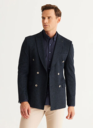 Altınyıldız Classics Slim Fit Lacivert Erkek Ceket 4A0424100046
