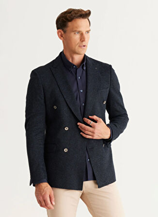 Altınyıldız Classics Slim Fit Lacivert Erkek Ceket 4A0424100046