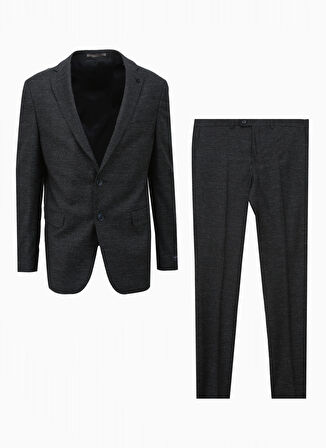 Normal Bel Slim Fit Lacivert Erkek Takım Elbise 4C3024100005