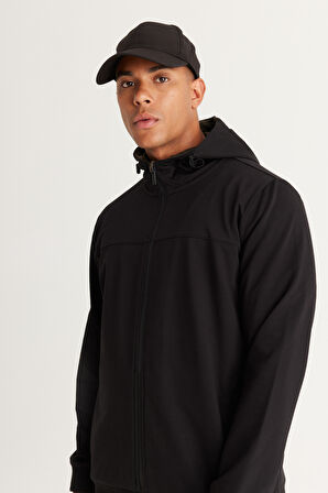 Slim Fit Dar Kesim Kapüşonlu Pamuklu Sweatshirt