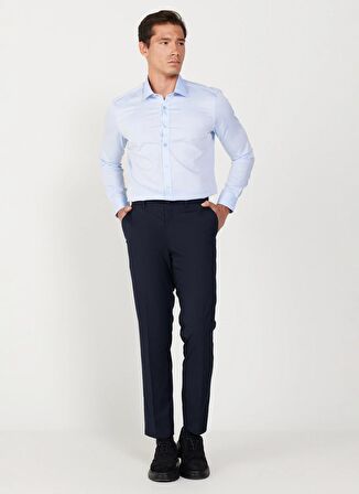 Altınyıldız Classics Normal Bel Dar Paça Slim Fit Lacivert Erkek Pantolon 4A0123200097