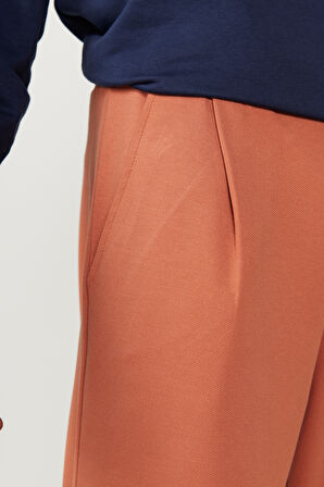 Oversize Bol Kesim Desenli Pantolon