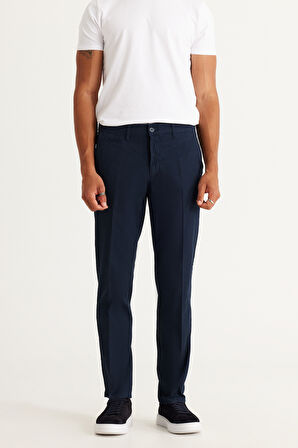 Comfort Fit Rahat Kesim Yan Cep Esnek Armürlü Pantolon