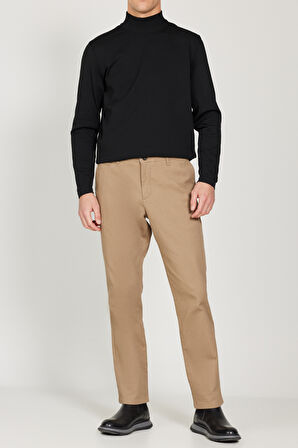 Comfort Fit Rahat Kesim Yan Cep Esnek Armürlü Pantolon
