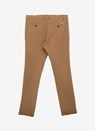 Normal Bel Dar Paça Slim Fit Vizon Erkek Pantolon 4C0124100013