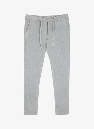 Altınyıldız Classics Normal Bel Dar Paça Slim Fit Gri Erkek Pantolon 4C0124100024