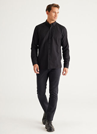 Altınyıldız Classics Normal Bel Dar Paça Slim Fit Antrasit Erkek Pantolon 4A0124100064