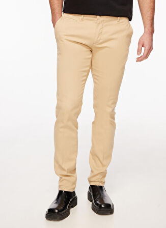 Altınyıldız Classics Normal Bel Dar Paça Slim Fit Vizon Erkek Pantolon 4A0124100064